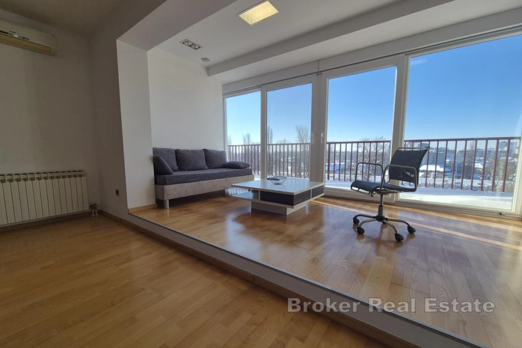 Modern apartment with balcony and open view
