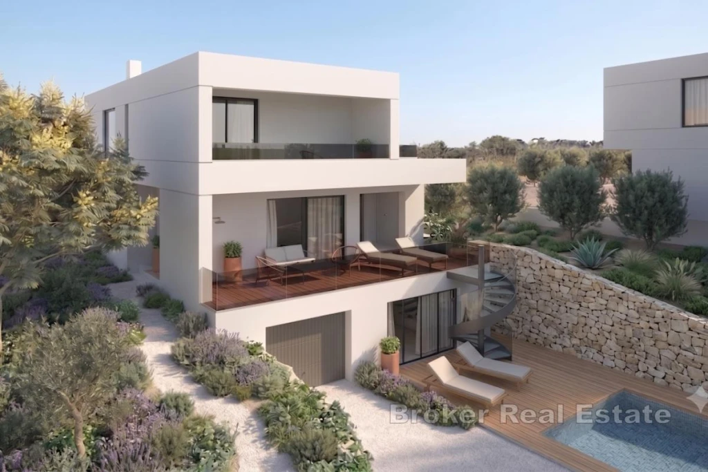Modern Villa with Sea View and Pool in Advanced Shell Construction