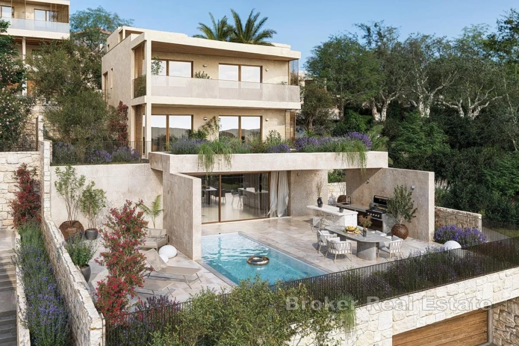 Newly built villa with panoramic sea view