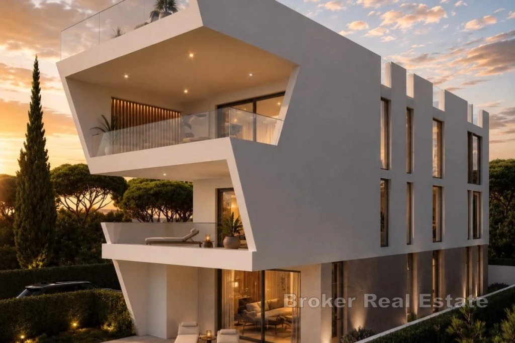 Luxury Three-Story Villa with Sea Views and Private Pools