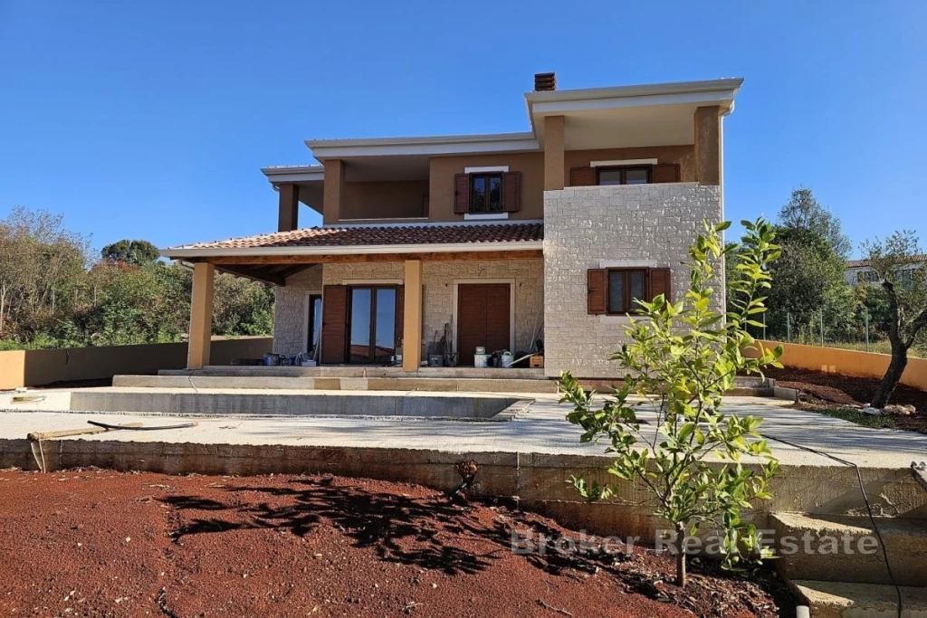 Modern Istrian-style villa with a pool near Poreč