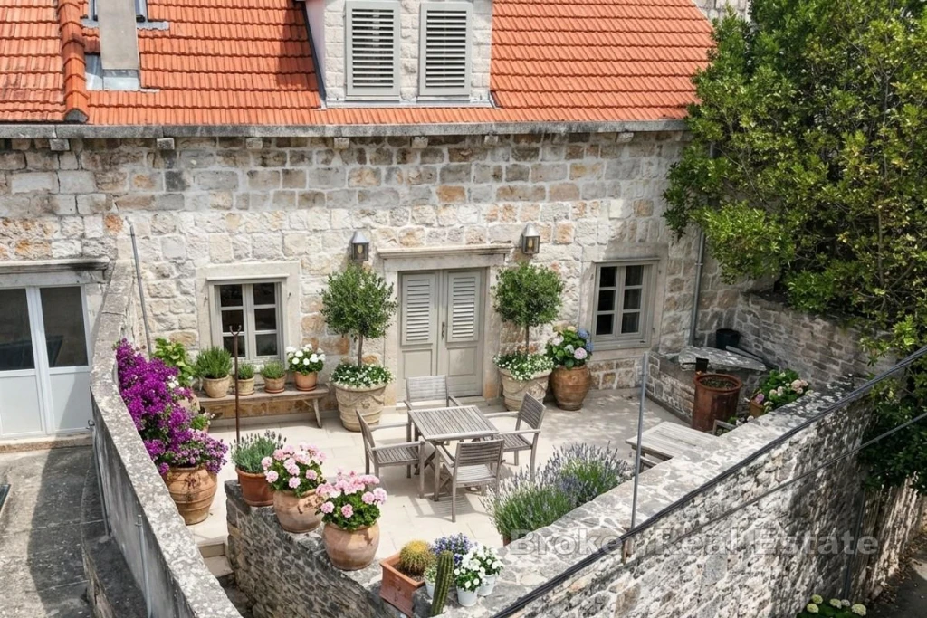 Stone house in the town center