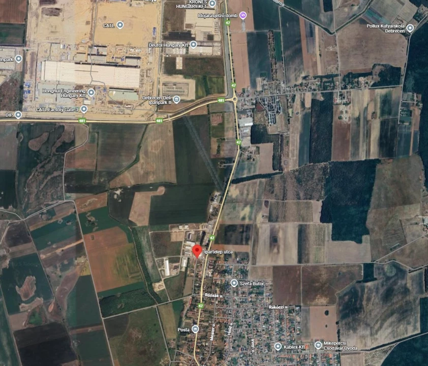 For sale industrial plot, Mikepércs, DebreceniutcaDebreceniutca