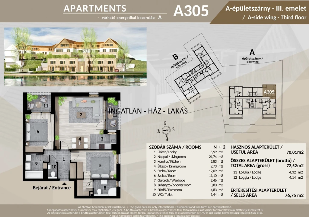 Eladó Lakás, Veresegyház 109.350.000 Ft