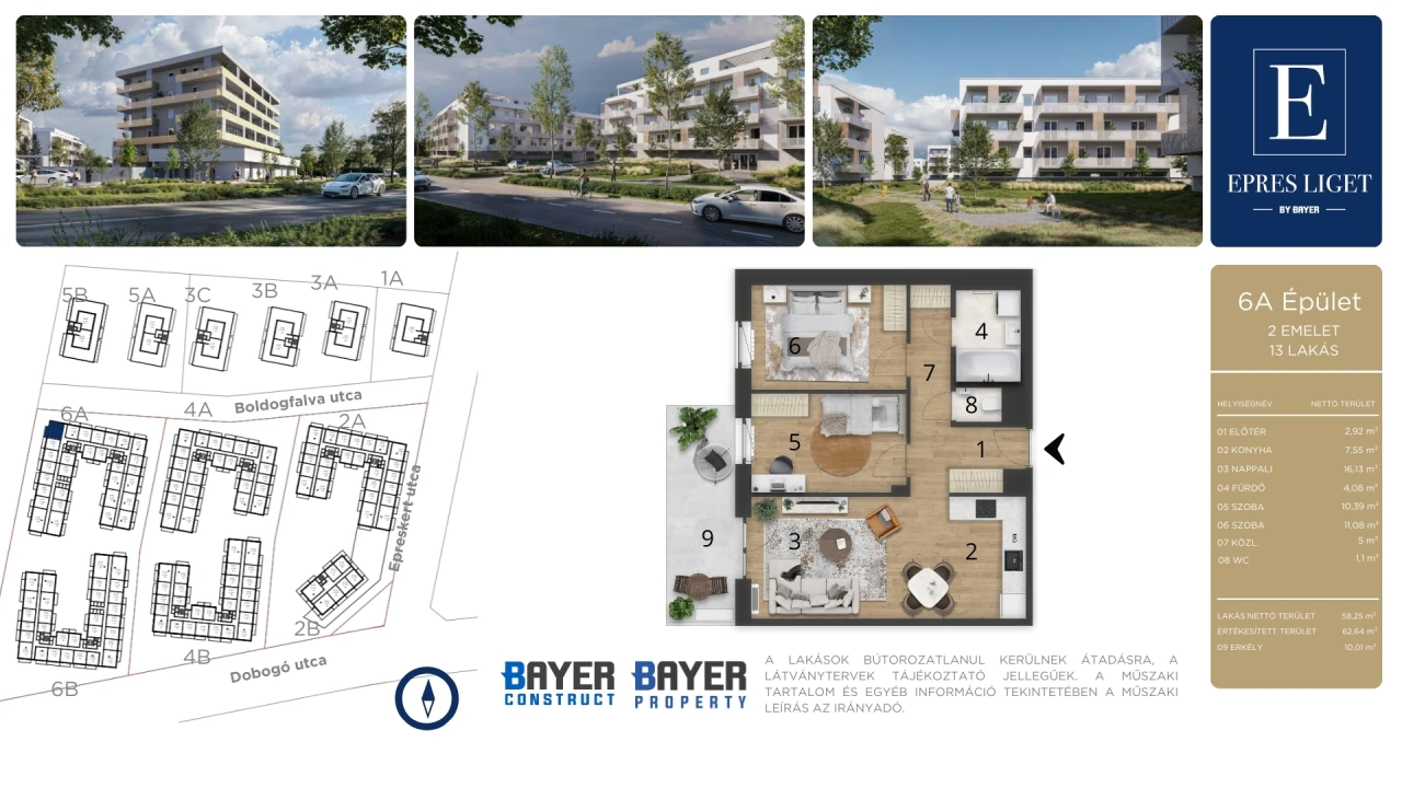 Eladó téglalakás, Debrecen, Boldogfalva utca