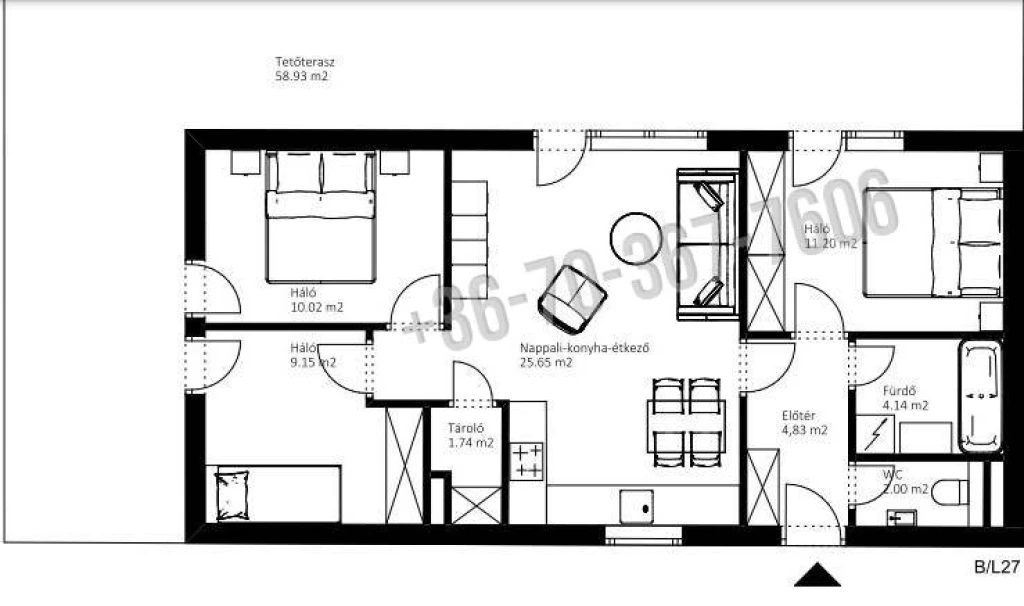 Eladó Téglalakás, Tatabánya, 118nm, 115000000 Ft