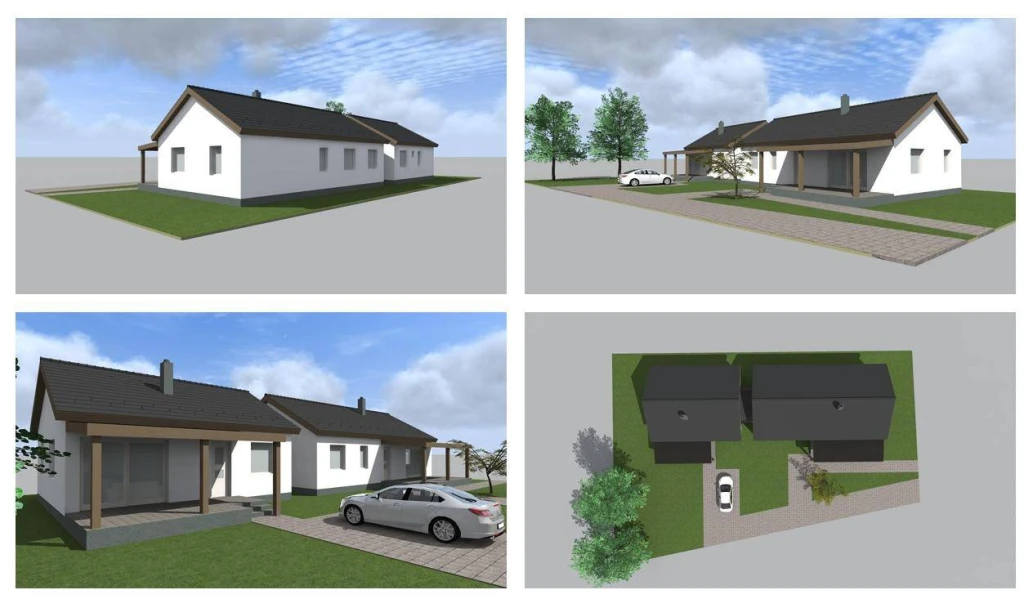 Eladó Ikerház, Ászár, 95nm, 78900000 Ft