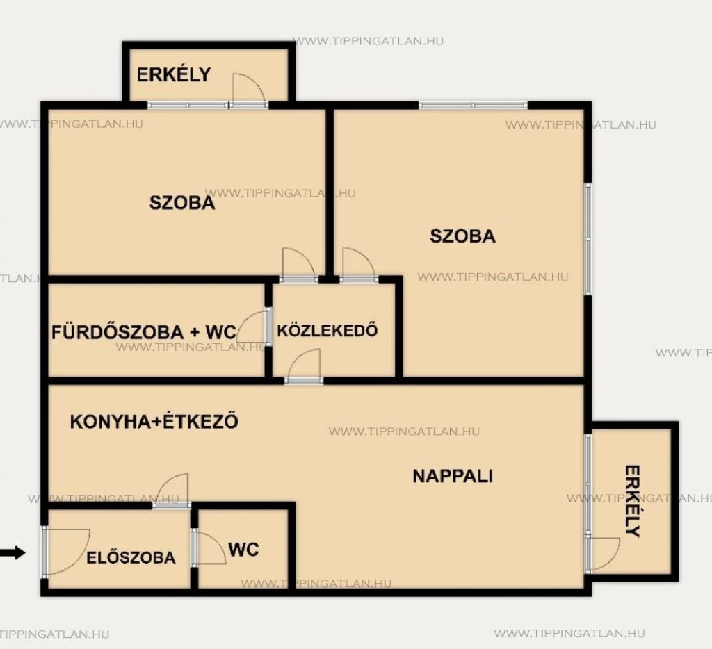 ÚJSZERŰ ÁLLAPOTÚ, DUPLA ERKÉLYES, AZONNAL KÖLTÖZHETŐ LAKÁS A XVII. KERÜLET KÖZPONTI RÉSZÉN!