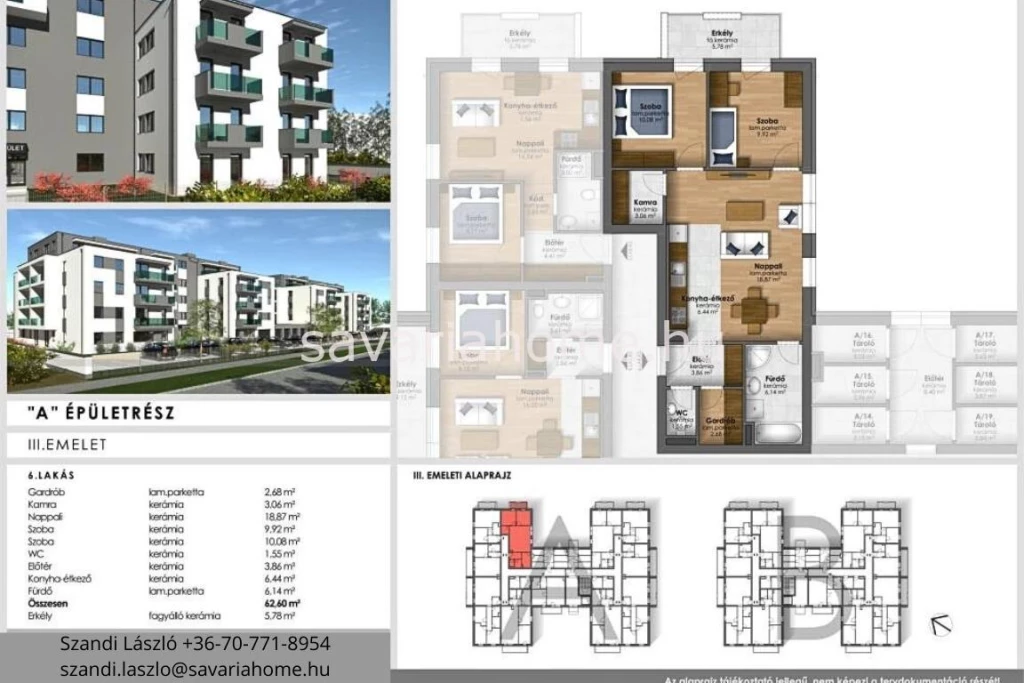 Liftes házban, 2 szoba + nappalis, újépítésű lakás foglalható, Szombathely Joskar-Ola