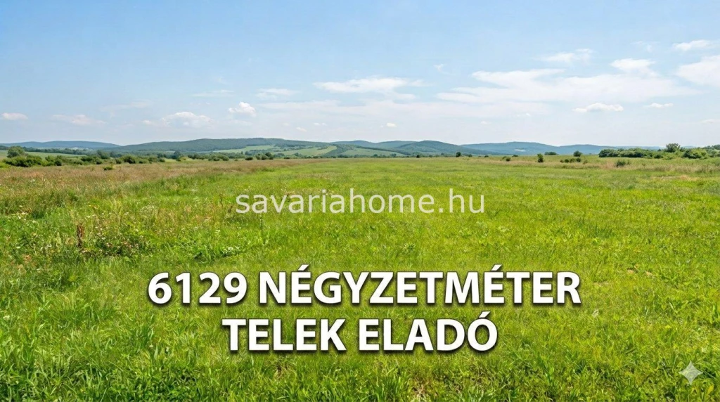 Eladó 6129 m² belterületi telek Meszlen központjában
