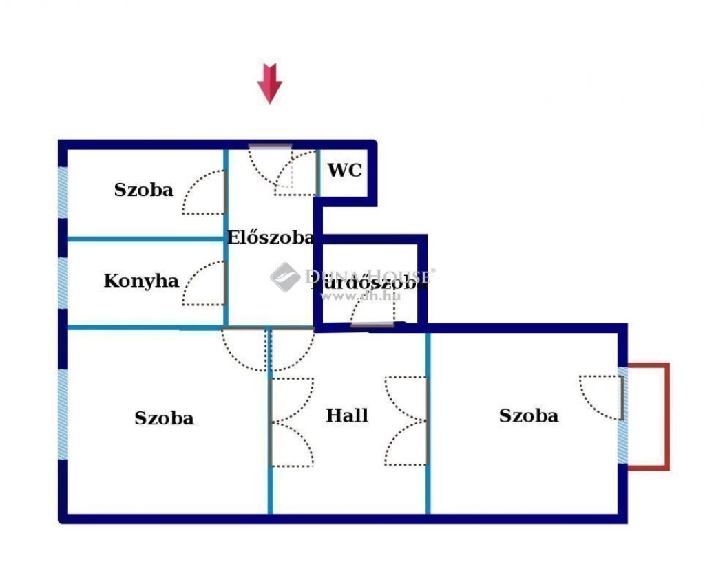 Újlipótvàrosban 2+1 szoba hallos erkélyes, felújítandó lakás bauhausban!