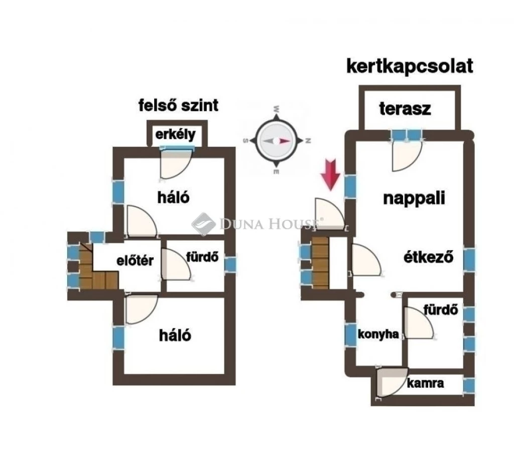 For sale semi-detached house, Budapest II. kerület, Rézmál