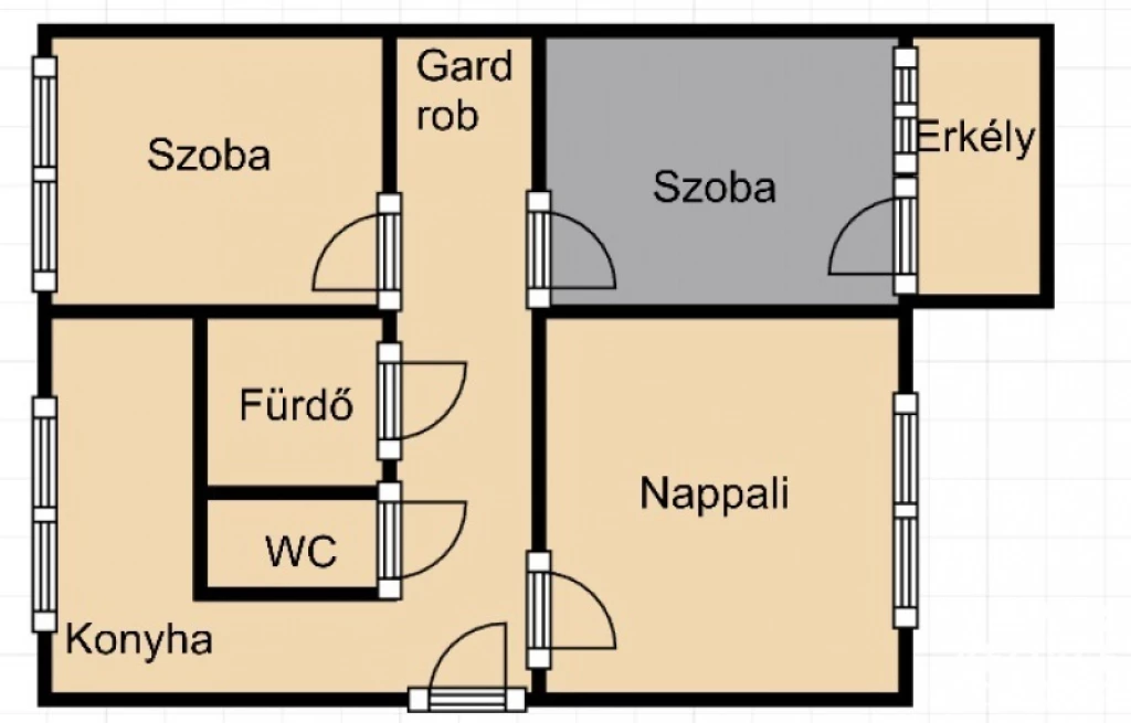 Felújított 3 szobás Erkélyes Panel