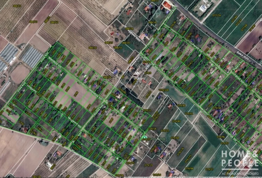 For sale closed garden, Bordány