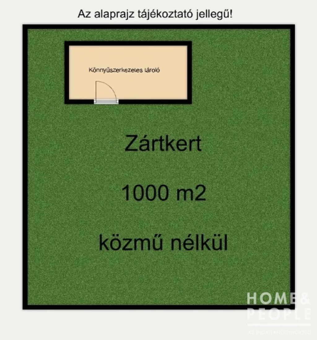 For sale closed garden, Bordány