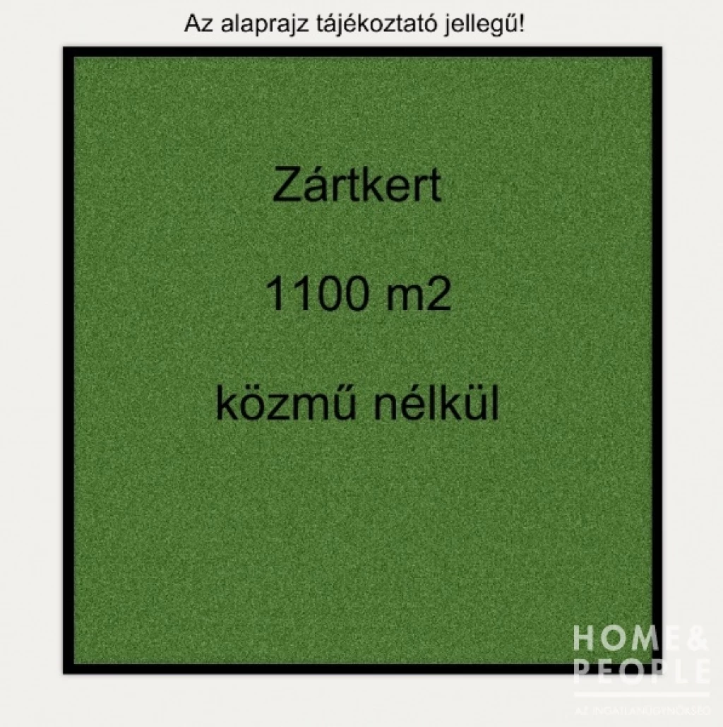 For sale closed garden, Bordány