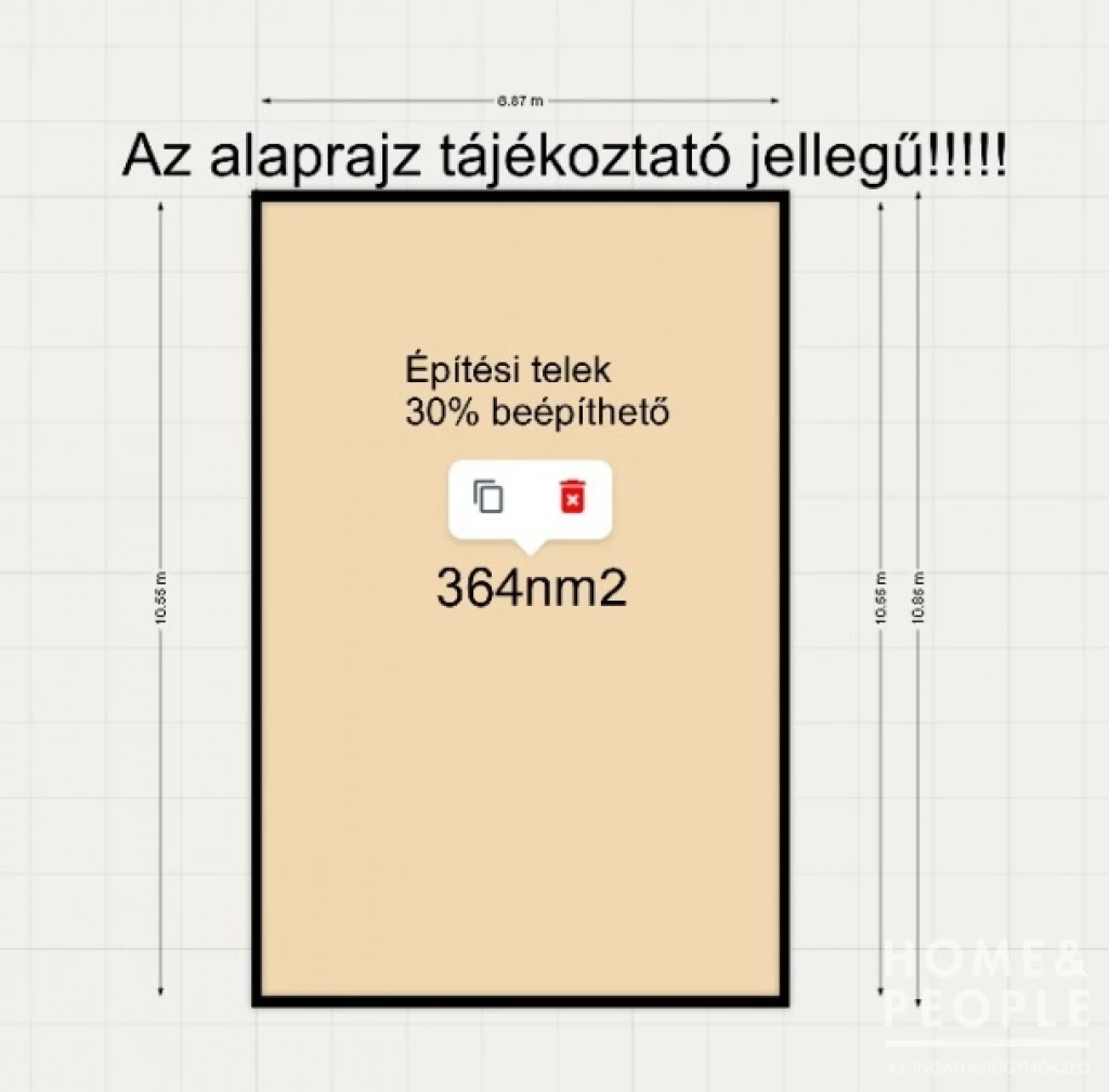 For sale building plot, Makó