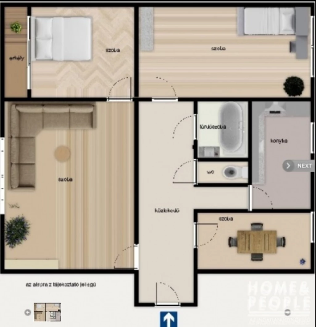 For sale brick flat, Szeged, Felsőváros