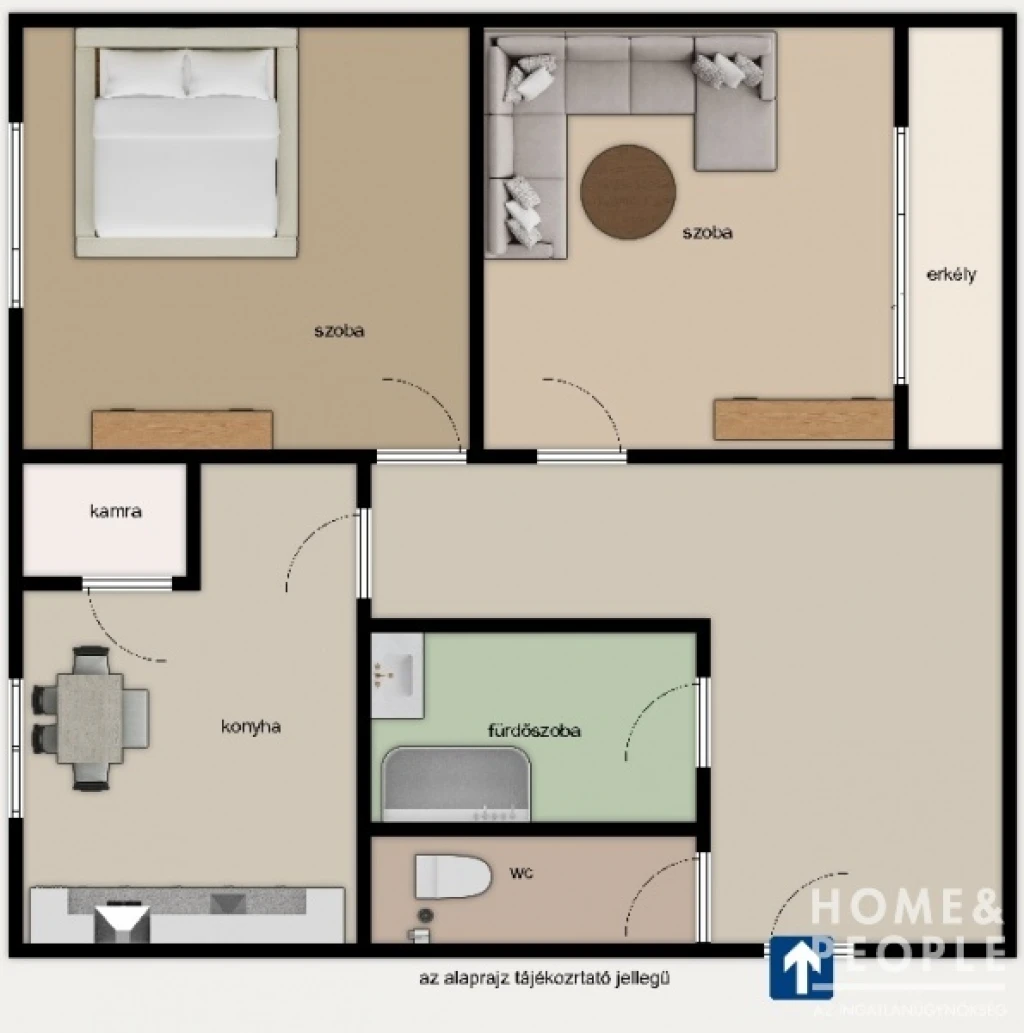 Erkélyes lakás Tarjánban eladó