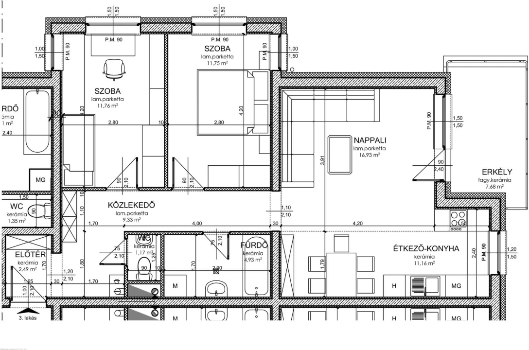 For sale brick flat, Debrecen