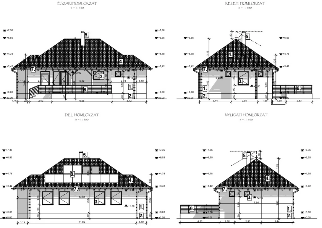 Hajdúszoboszlón, 90 m2-es, N+ 2 szobás, önálló ház épül, 400 m2-es telken!