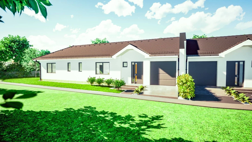 Sámsonkert központjában, 80 m2-es, N+3 szobás, padlófűtéses, klimatizált, új ikerház épül!