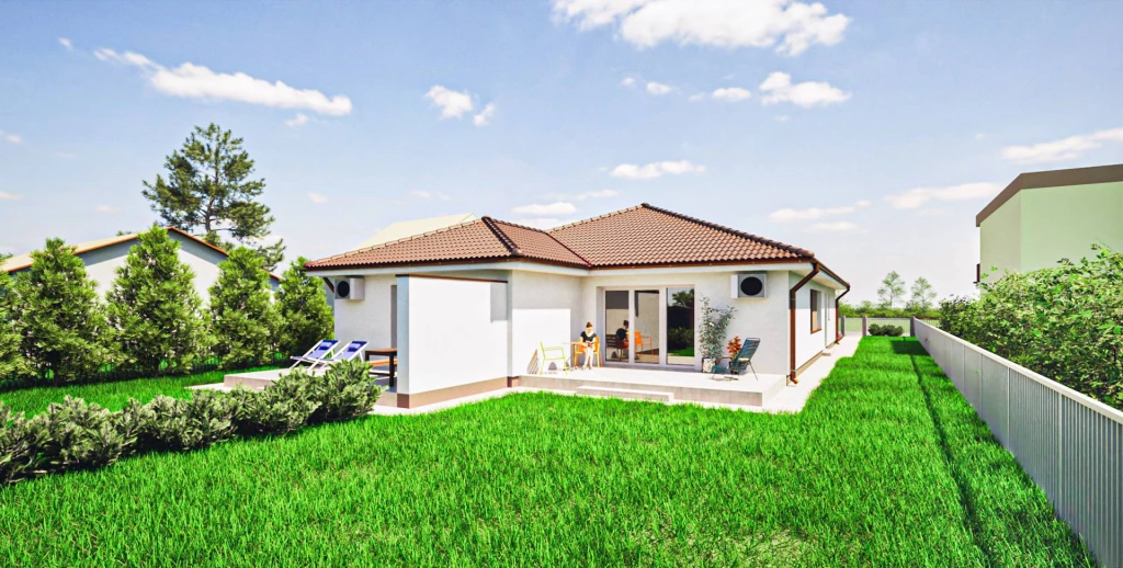 Józsa központjában, 83 m2-es, dupla komfortos, padlófűtéses, klimatizált ikerház épül, 500 m2-es telken!