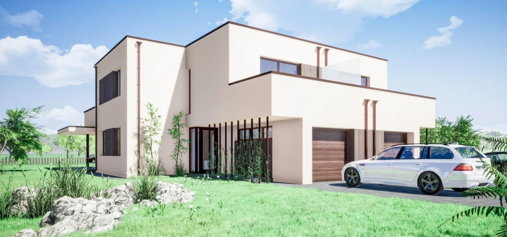 Juliatelepen, 130 m2-es, nappali+ 4 szobás, padlófűtéses, dupla komfortos, klimatizált ikerház épül, 540 m2-es telken