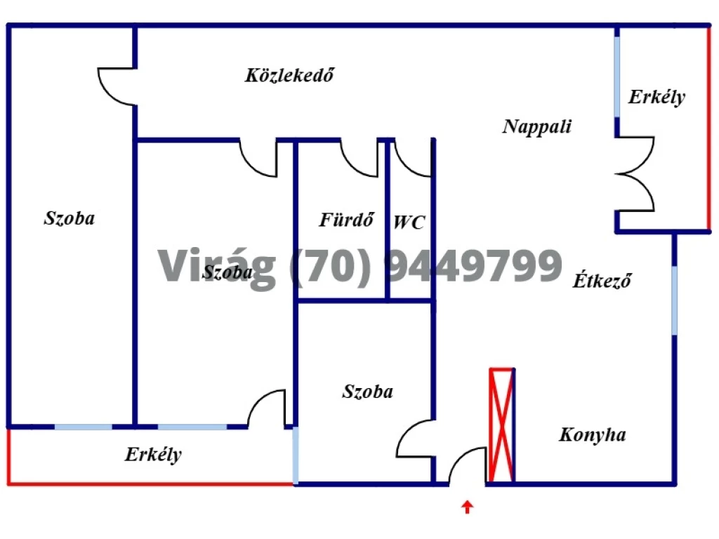 For sale brick flat, Debrecen, Kossuth utca