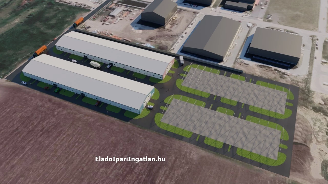 Telephely eladó Nagytarcsa 300 m2-es sarok ipari társasházban