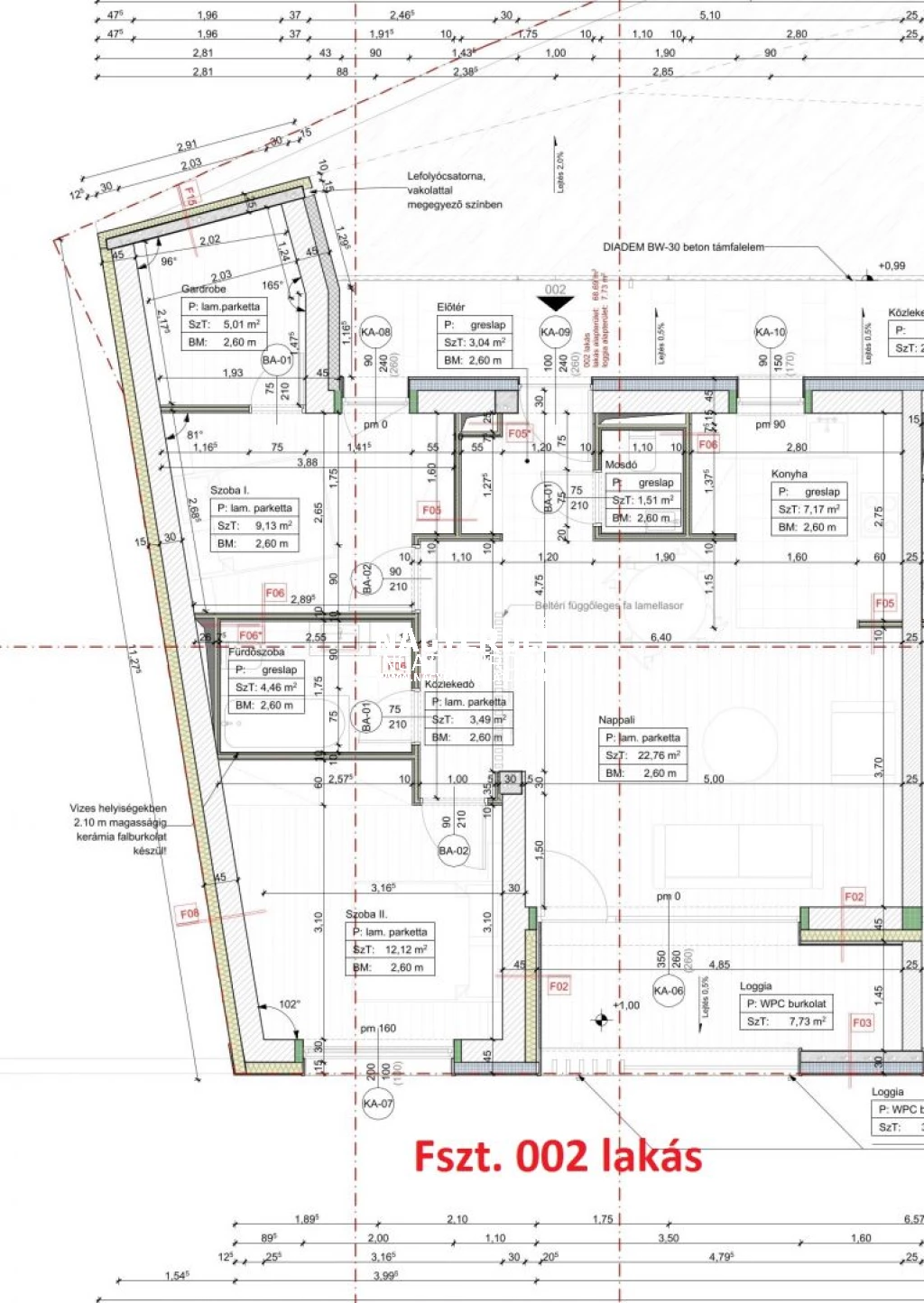 Eladó 73 m2 tégla lakás, Debrecen