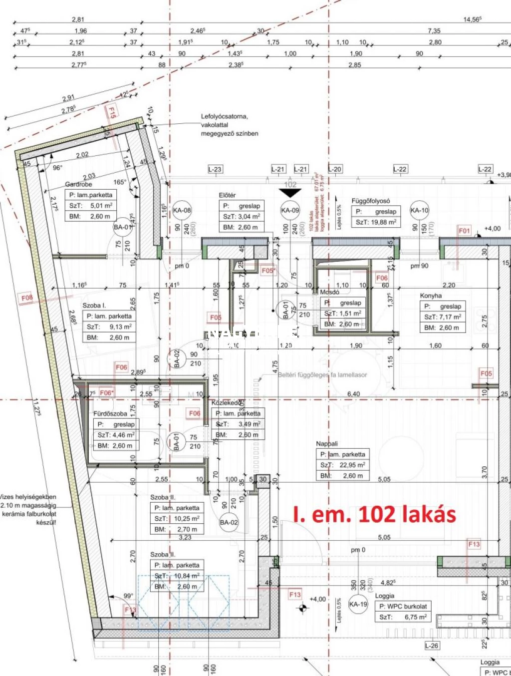 Eladó 70 m2 tégla lakás, Debrecen