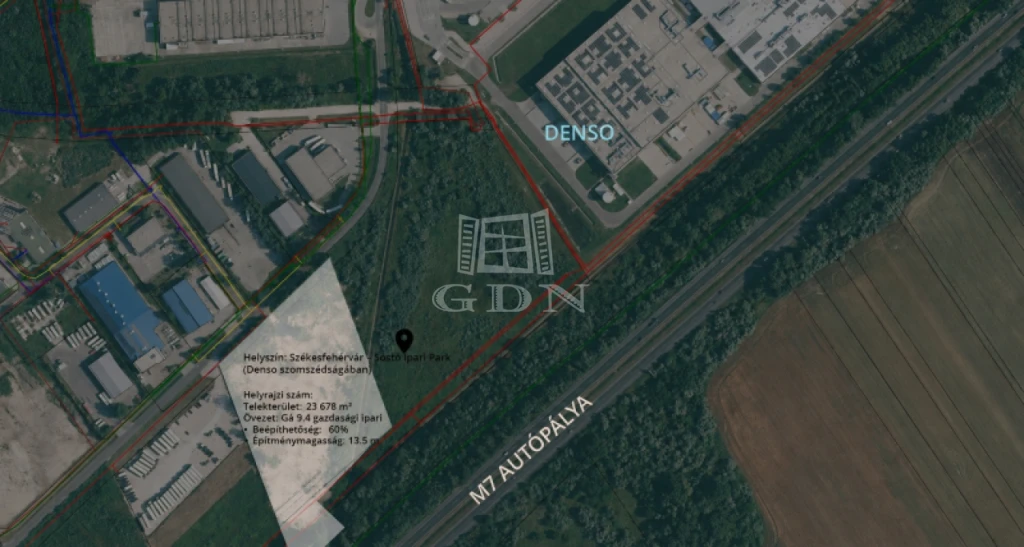 Eladó fejlesztési terület, Székesfehérvár, Sóstó ipari park, Sóstó Ipari Parkban