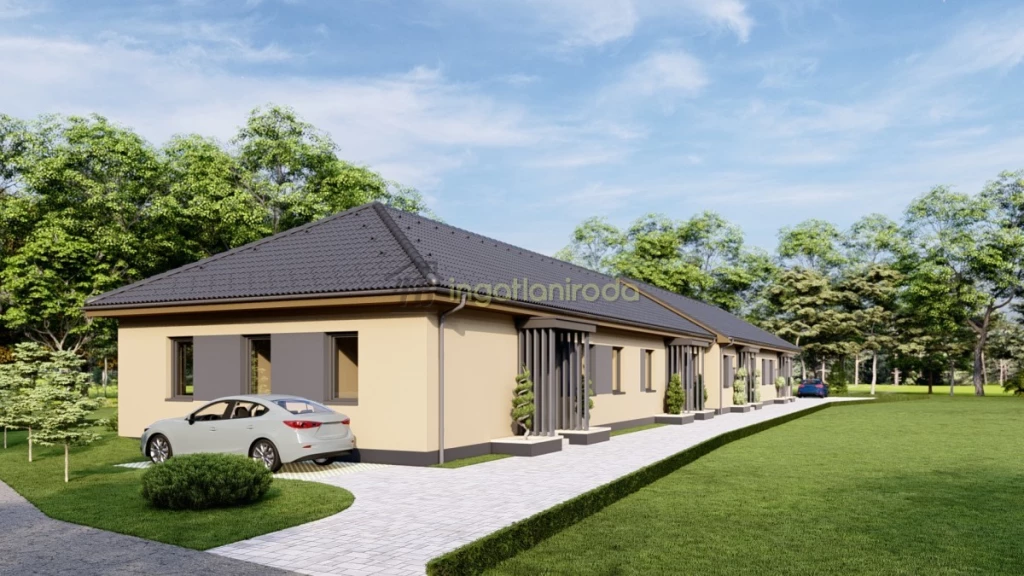 Hajdúnánáson – 4 lakásos új építésű sorházból már csak 1 darab eladó!Prémium kivitelezésű, 72 nm-es  energiatakarékos otthon...