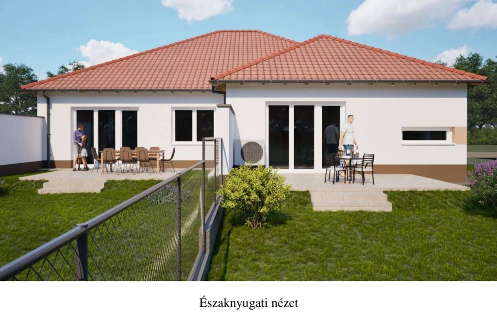 Eladó 135 M Ft-os irányáron, Újonnan épülő 78,9 m2-es ikerházfél Fóton! 2+1 szobás, 16,5 m2-es garázzsal, 16,98 m2-es terasszal!