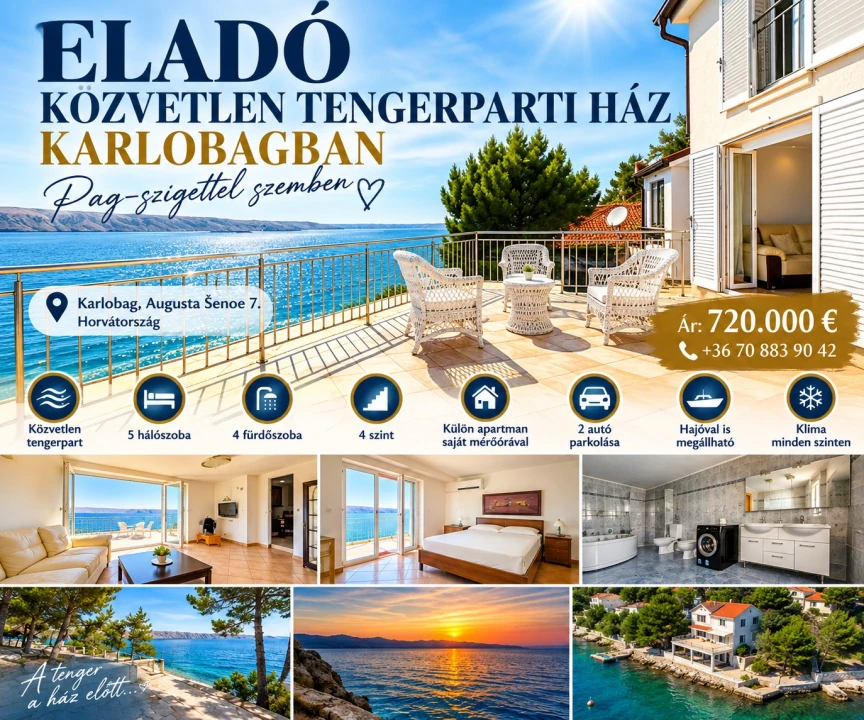 Eladó családi ház, Karlobag
