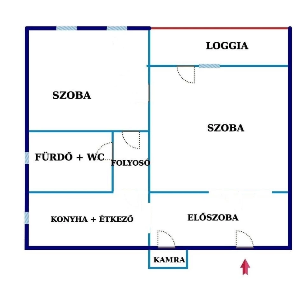 Nyíregyháza, Északi körút csendes részén jó állapotú 1 szoba+ nappalis lakás eladó!