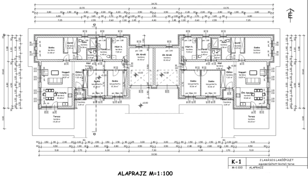 Nyíregyháza, ÚJ ÉPÍTÉSŰ nappali + 3 szobás családi ikerház KEDVEZŐ ÁRON ELADÓ!