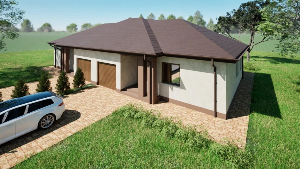 NYÍRPAZONY, 3 SZOBA + NAPPALIS, ÚJ ÉPÍTÉSŰ IKERHÁZ ELADÓ